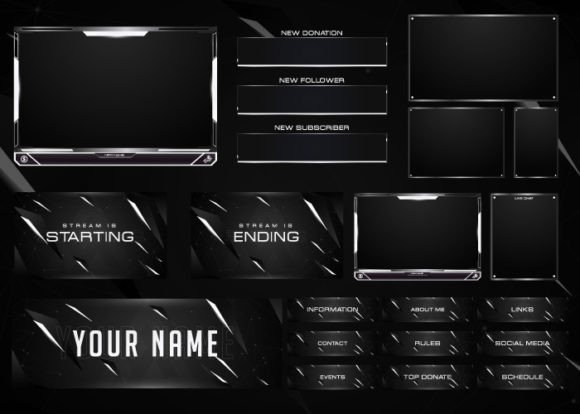 Download Twitch Overlay Live Stream Set - Stream Collection
