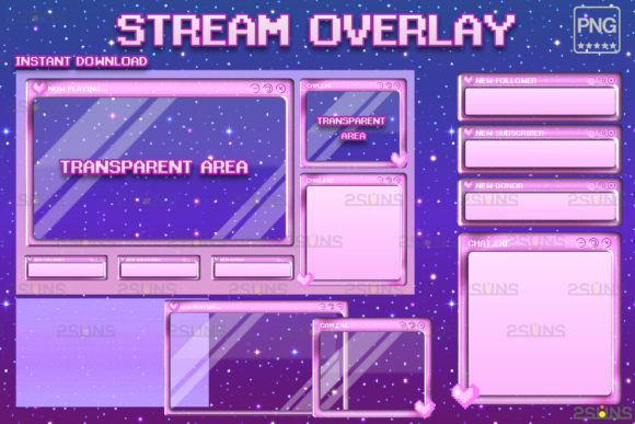Download Kawaii Twitch Overlay Package Stream - Stream Collection