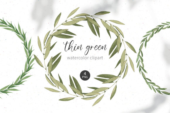 Download Watercolor Greenery Wreath Clipart - Watercolor greenery wreath Collection