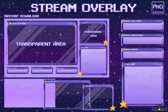 Download Kawaii Twitch Overlay Package Stream - Stream Collection