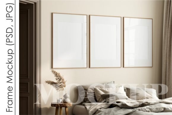 Download Gallery Frame Mockup in Bedroom Interior - Bedroom interior Collection