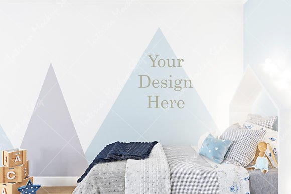Download Blank Wall Kids Room Mockup - 775 - Premium Resources